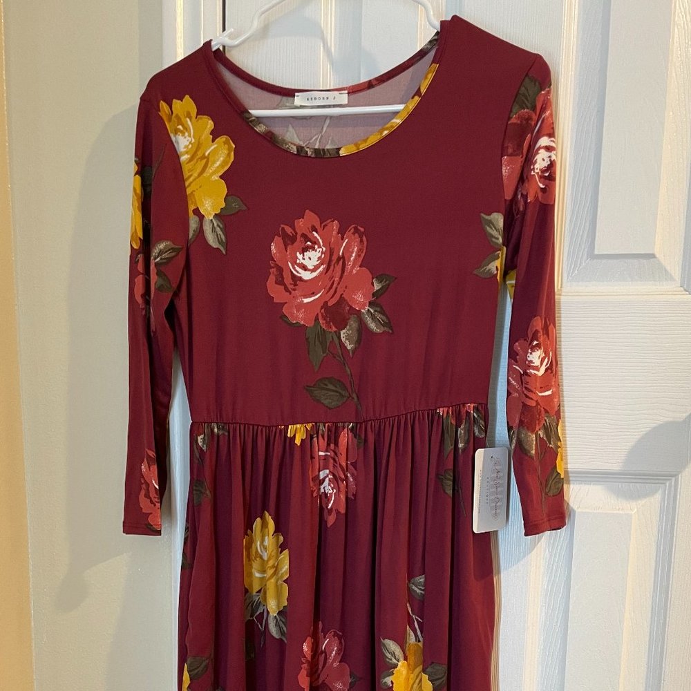 Super Soft, Stretchy Floral Midi